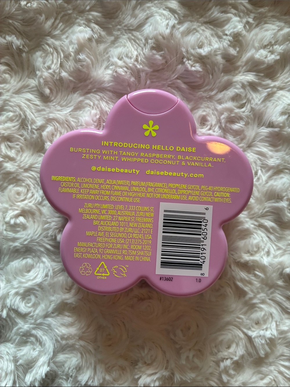 Hello Daise Flower-Shaped Body Mist - Raspberry Mint - Picture 2 of 5